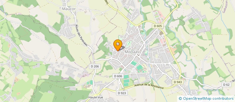 localisation de l'entreprise MONSIEUR HELIO DE MORAIS  MORLAAS