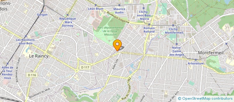 localisation de l'entreprise MONSIEUR HELIO FERREIRA DO CARMO  GAGNY