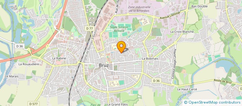 localisation de l'entreprise MONSIEUR HELIO HOARAU  BRUZ