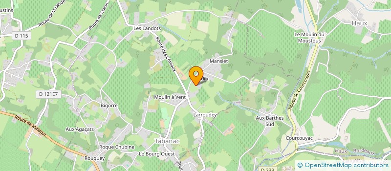 localisation de l'entreprise MONSIEUR HELIOS LLANSOLA-RENAU  TABANAC