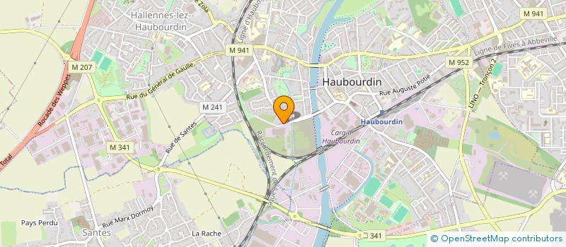 localisation de l'entreprise MONSIEUR HELIOT HOLVOET  HAUBOURDIN