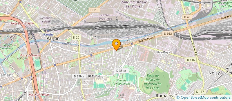 localisation de l'entreprise MONSIEUR HELMI BEL HAJ à PANTIN