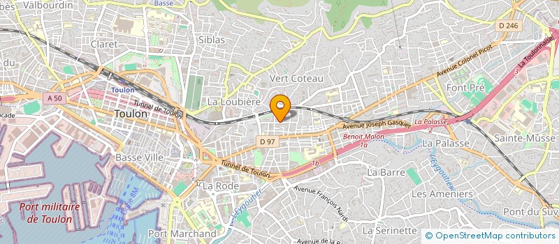 localisation de l'entreprise MONSIEUR HELMI BOUALLEGUE  TOULON