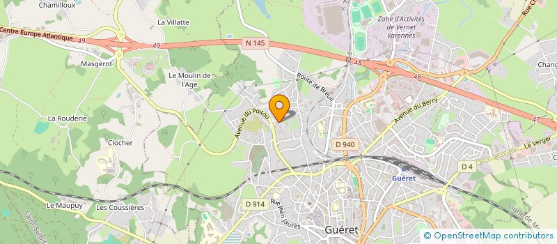 localisation de l'entreprise MONSIEUR HEMMAD MOHAMMED AHMED à GUERET