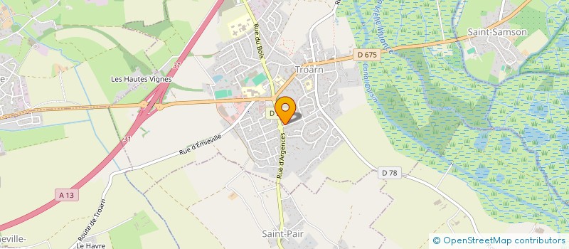 localisation de l'entreprise MONSIEUR HEN RIK THOUVENEL  TROARN