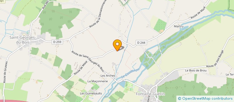 localisation de l'entreprise MONSIEUR HENDRIK CNUDDE  BRISSAC LOIRE AUBANCE