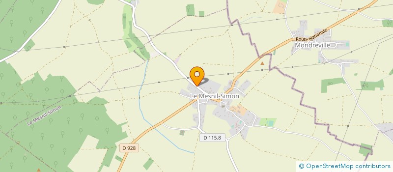 localisation de l'entreprise MONSIEUR HENDRIK GASPARD à LE MESNIL-SIMON