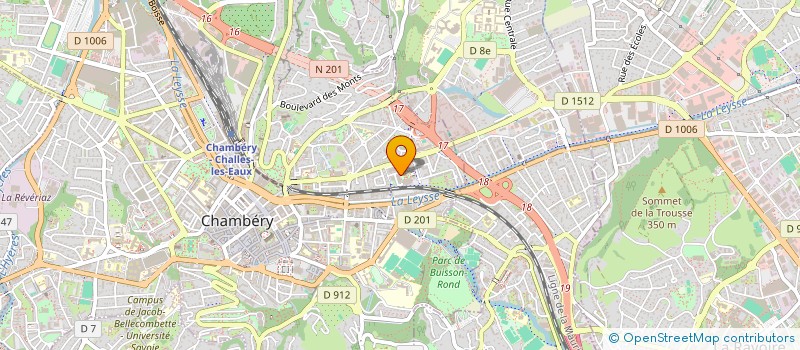 localisation de l'entreprise MONSIEUR HENDRIK HOUINOU  CHAMBERY