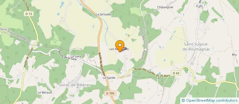 localisation de l'entreprise MONSIEUR HENDRIK REHORST  SAINT-MARTIN-DE-RIBERAC