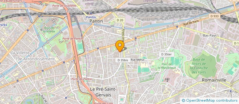 localisation de l'entreprise MONSIEUR HENNADIY ZHAK  PANTIN