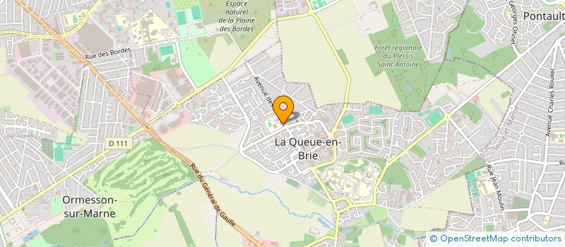 localisation de l'entreprise MONSIEUR HENOC DJE-BI  LA QUEUE-EN-BRIE