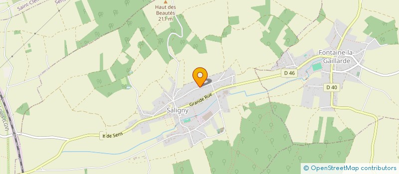 localisation de l'entreprise MONSIEUR HENOCK DIAMONIKA  SALIGNY