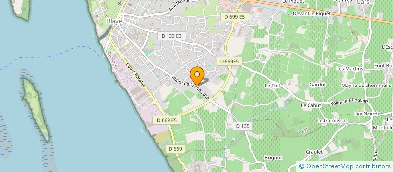 localisation de l'entreprise MONSIEUR HENRI ABADIE à BLAYE