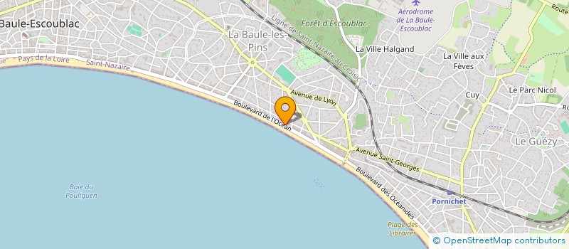 localisation de l'entreprise MONSIEUR HENRI ABGRALL à LA BAULE-ESCOUBLAC