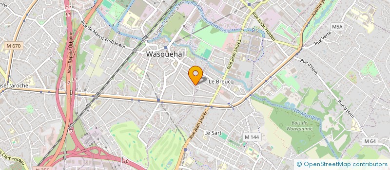 localisation de l'entreprise MONSIEUR HENRI ADELINE  WASQUEHAL