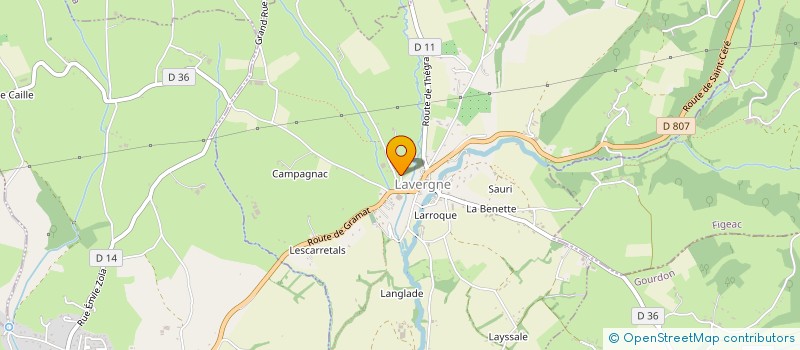 localisation de l'entreprise MONSIEUR HENRI ADGIE  LAVERGNE