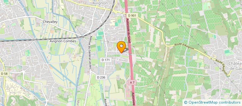 localisation de l'entreprise MONSIEUR HENRI AGU  MORIERES LES AVIGNON