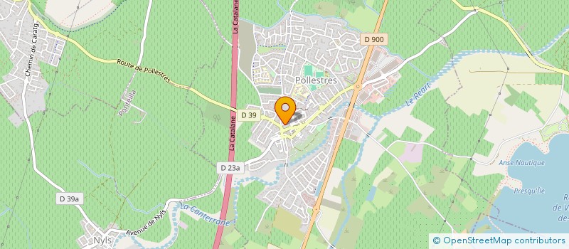 localisation de l'entreprise MONSIEUR HENRI ALIES  POLLESTRES