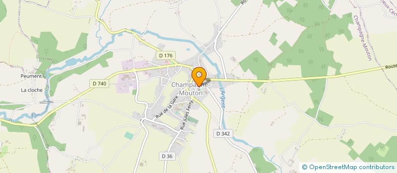 localisation de l'entreprise MONSIEUR HENRI ALLAIN à CHAMPAGNE-MOUTON
