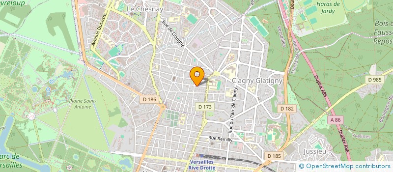 localisation de l'entreprise MONSIEUR HENRI AMAR  LE CHESNAY-ROCQUENCOURT