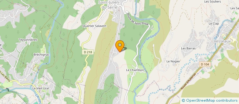 localisation de l'entreprise MONSIEUR HENRI AMBLARD  SAINT-JULIEN-DU-SERRE