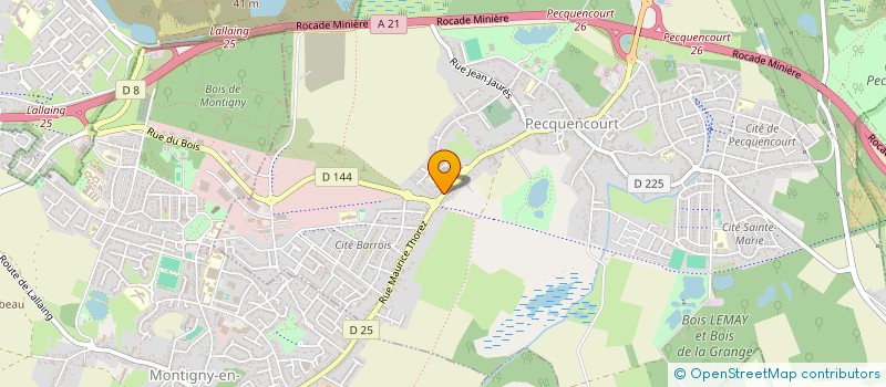 localisation de l'entreprise MONSIEUR HENRI ANDRZEJEWSKI  PECQUENCOURT