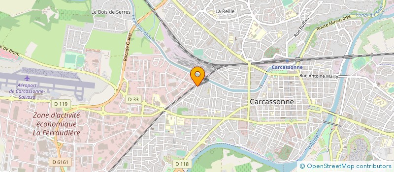 localisation de l'entreprise MONSIEUR HENRI ANIEL  CARCASSONNE