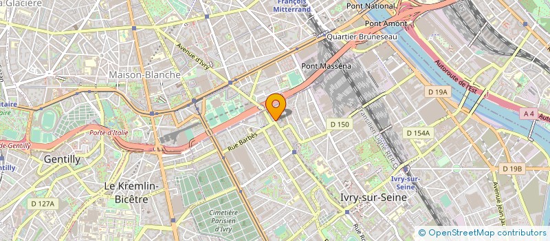 localisation de l'entreprise MONSIEUR HENRI ARBON  IVRY-SUR-SEINE