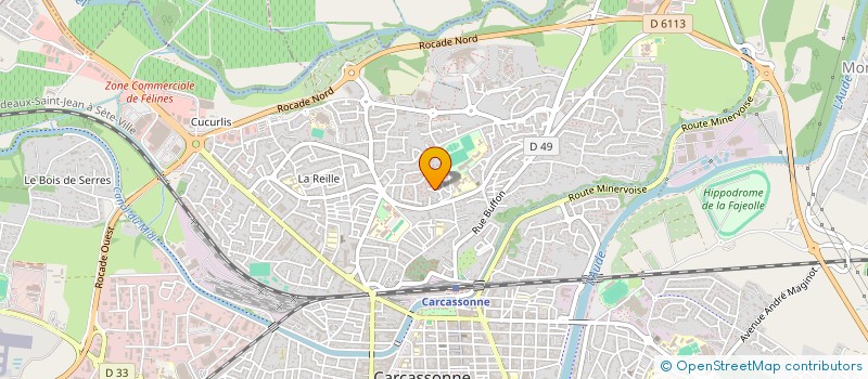 localisation de l'entreprise MONSIEUR HENRI ARIBAUD  CARCASSONNE