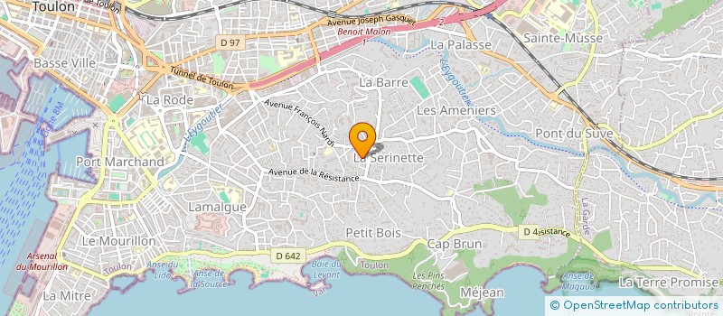 localisation de l'entreprise MONSIEUR HENRI ARINO  TOULON