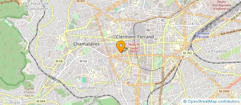 localisation de l'entreprise MONSIEUR HENRI ARNAUD à CLERMONT-FERRAND