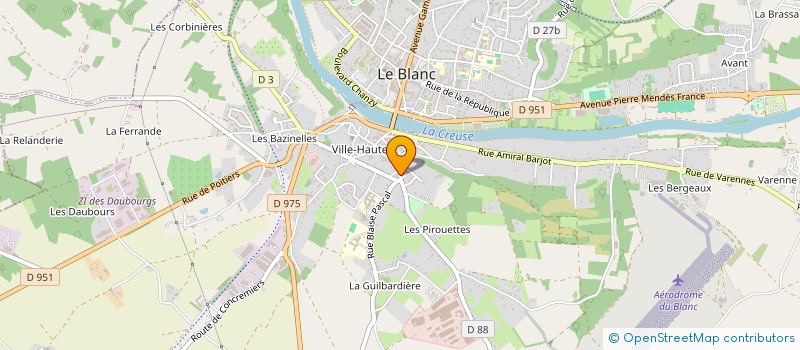 localisation de l'entreprise MONSIEUR HENRI ASSIER DE POMPIGNAN à LE BLANC