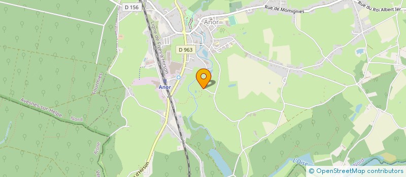 localisation de l'entreprise MONSIEUR HENRI AUBERT  ANOR