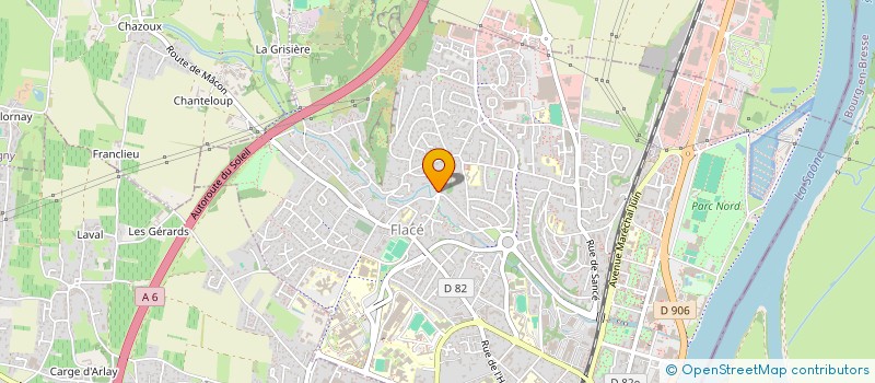 localisation de l'entreprise MONSIEUR HENRI AUCLAIR à MACON