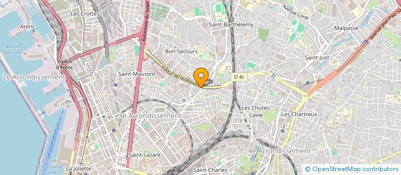 localisation de l'entreprise MONSIEUR HENRI BACCI à MARSEILLE
