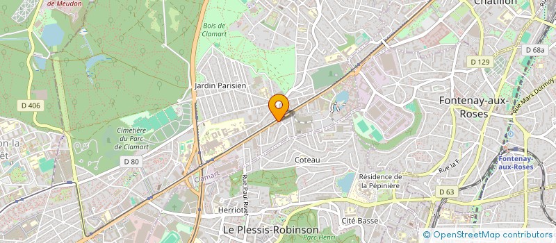 localisation de l'entreprise MONSIEUR HENRI BADUEL à CLAMART