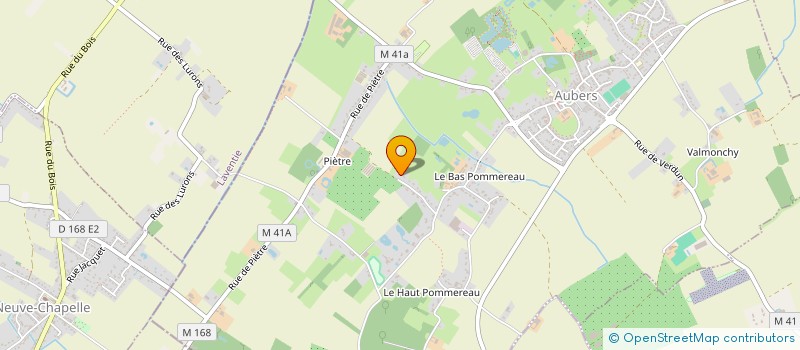 localisation de l'entreprise MONSIEUR HENRI BAELDE à AUBERS