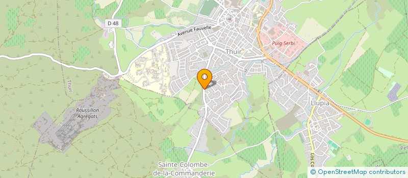 localisation de l'entreprise MONSIEUR HENRI BALENE  THUIR