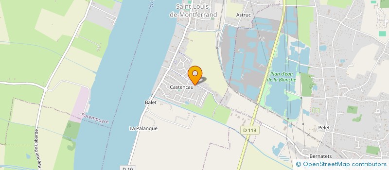 localisation de l'entreprise MONSIEUR HENRI BARATEAU  BLAYE