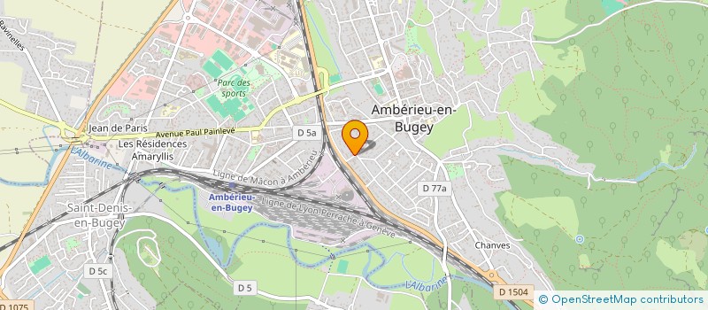 localisation de l'entreprise MONSIEUR HENRI BARBIER  AMBERIEU-EN-BUGEY