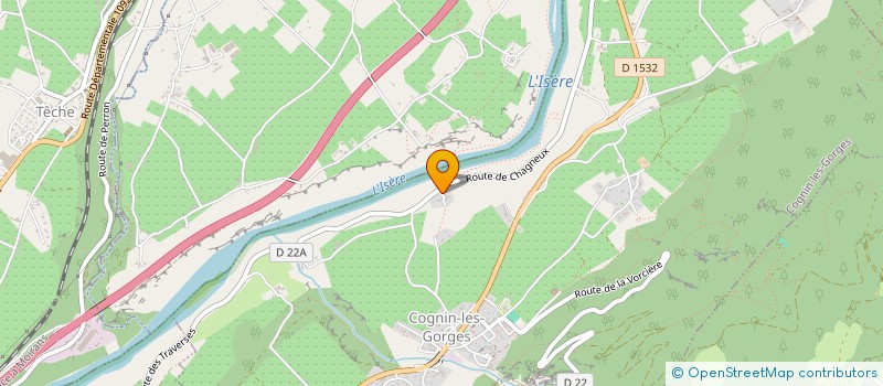 localisation de l'entreprise MONSIEUR HENRI BARTHELON  COGNIN-LES-GORGES