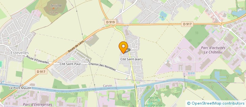 localisation de l'entreprise MONSIEUR HENRI BARWICKI  CARVIN