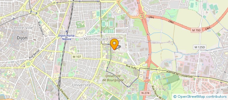 localisation de l'entreprise MONSIEUR HENRI BASTIEN  DIJON