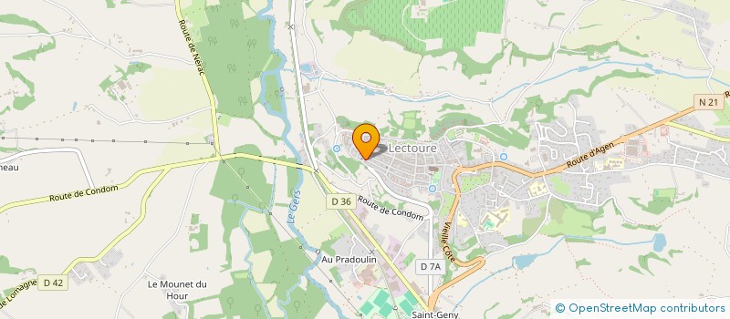 localisation de l'entreprise MONSIEUR HENRI BAUDON  LECTOURE