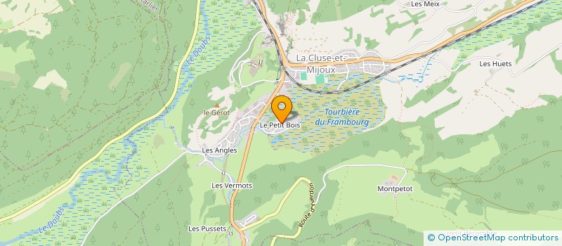 localisation de l'entreprise MONSIEUR HENRI BAVEREL à LA CLUSE-ET-MIJOUX