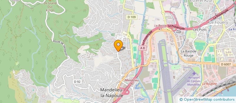 localisation de l'entreprise MONSIEUR HENRI BEAUVOIS à MANDELIEU-LA-NAPOULE