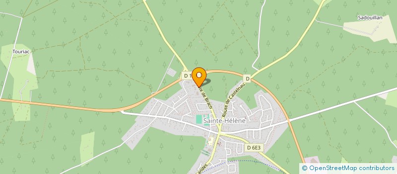 localisation de l'entreprise MONSIEUR HENRI BEDOUET  SAINTE-HELENE