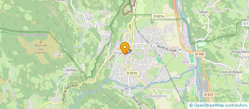 localisation de l'entreprise MONSIEUR HENRI BEGUE  ARGELES-GAZOST