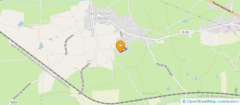 localisation de l'entreprise MONSIEUR HENRI BEL  SAINT-ROMAIN-LA-MOTTE