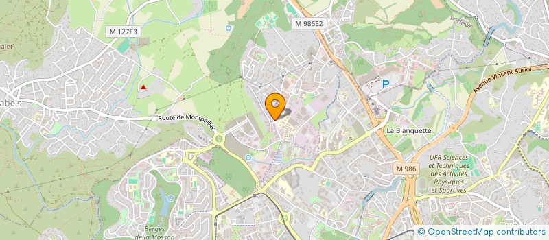 localisation de l'entreprise MONSIEUR HENRI BELANDO  GRABELS